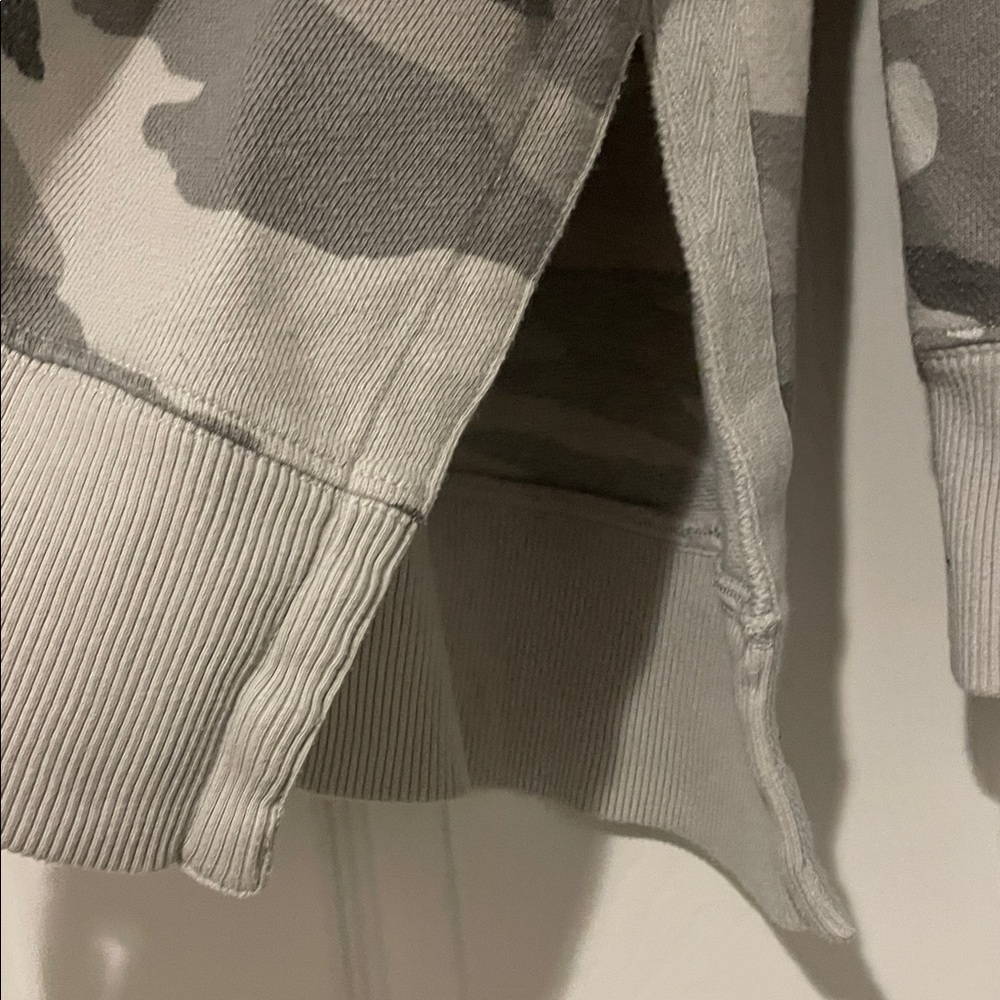 Aerie Women's Gray Camouflage Sweatshirt - Picture 3 of 4